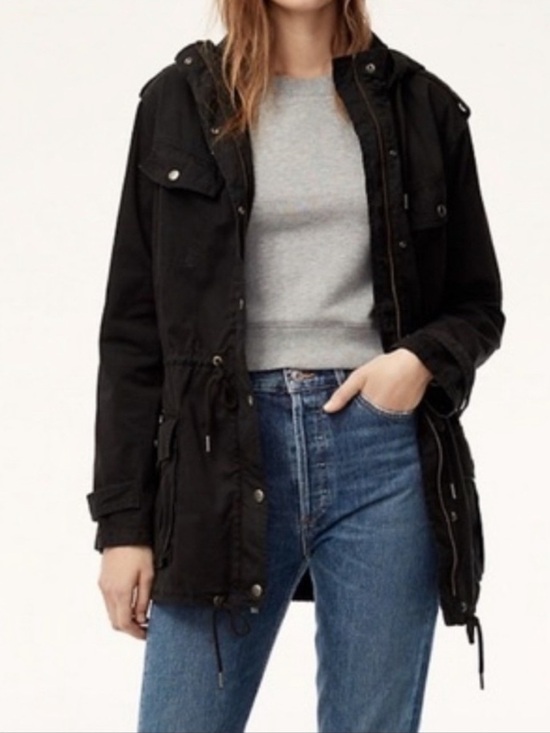 Aritzia Jackets & Blazers - ARITZIA Azure Skies Trooper jacket *black*